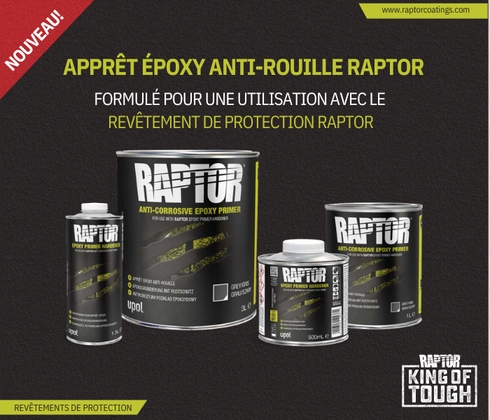 Apprêt époxy anti-rouille RAPTOR