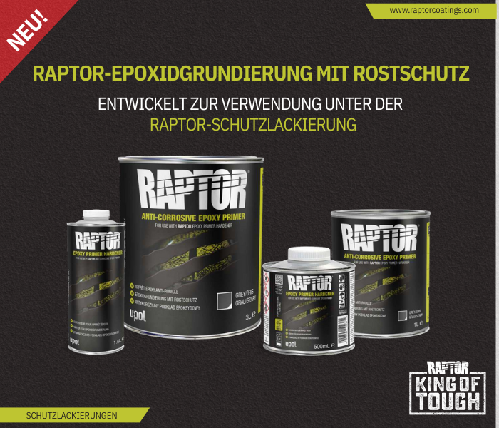 RAPTOR Epoxidgrundierung mit Rostschutz